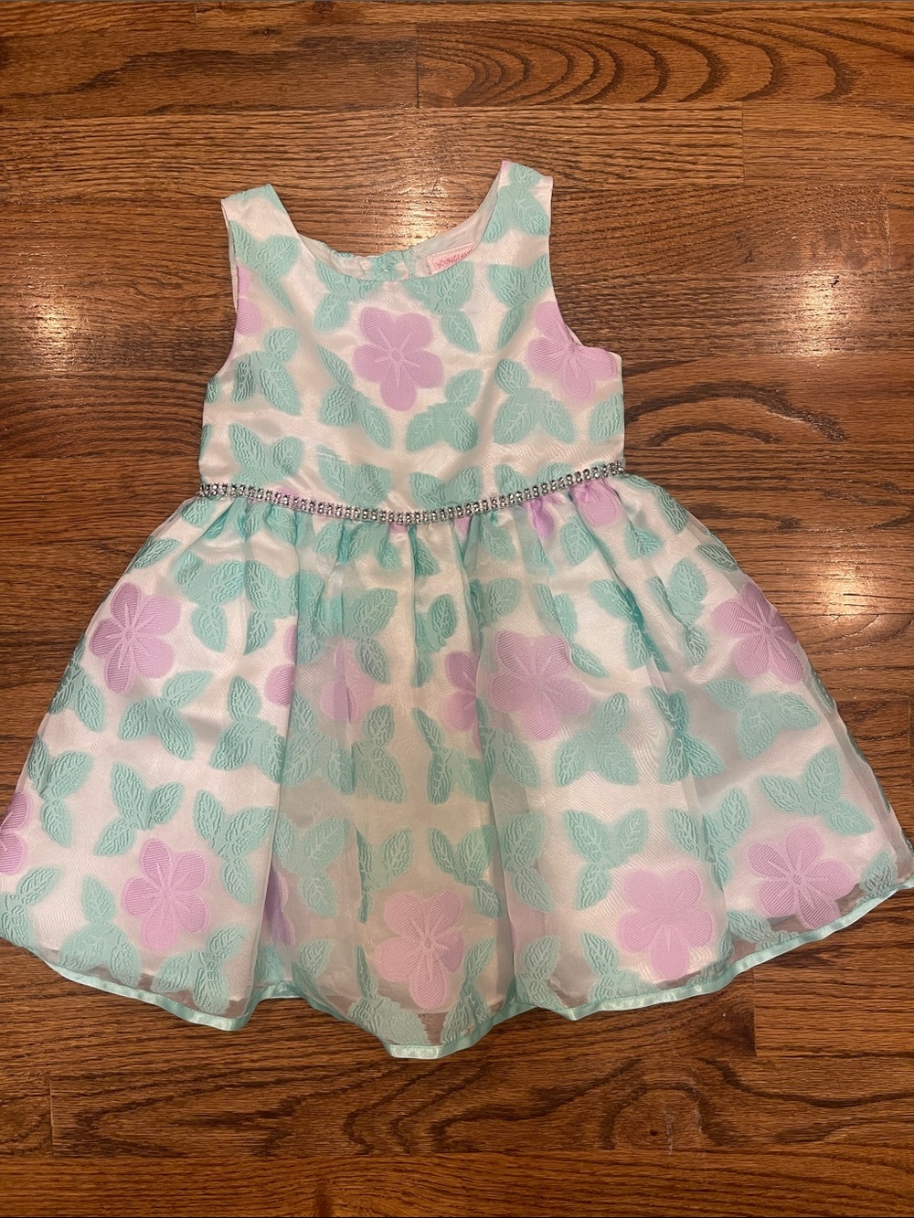 Youngland elegant pastel dress for little girl size 4